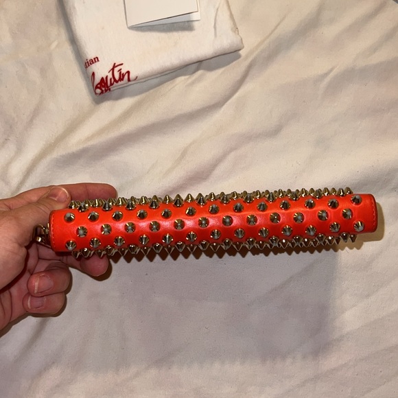 Christian Louboutin Panettone Wallet Calf P/spikes - Picture 13 of 15